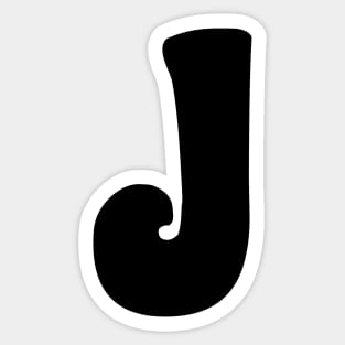 Letter J Sticker